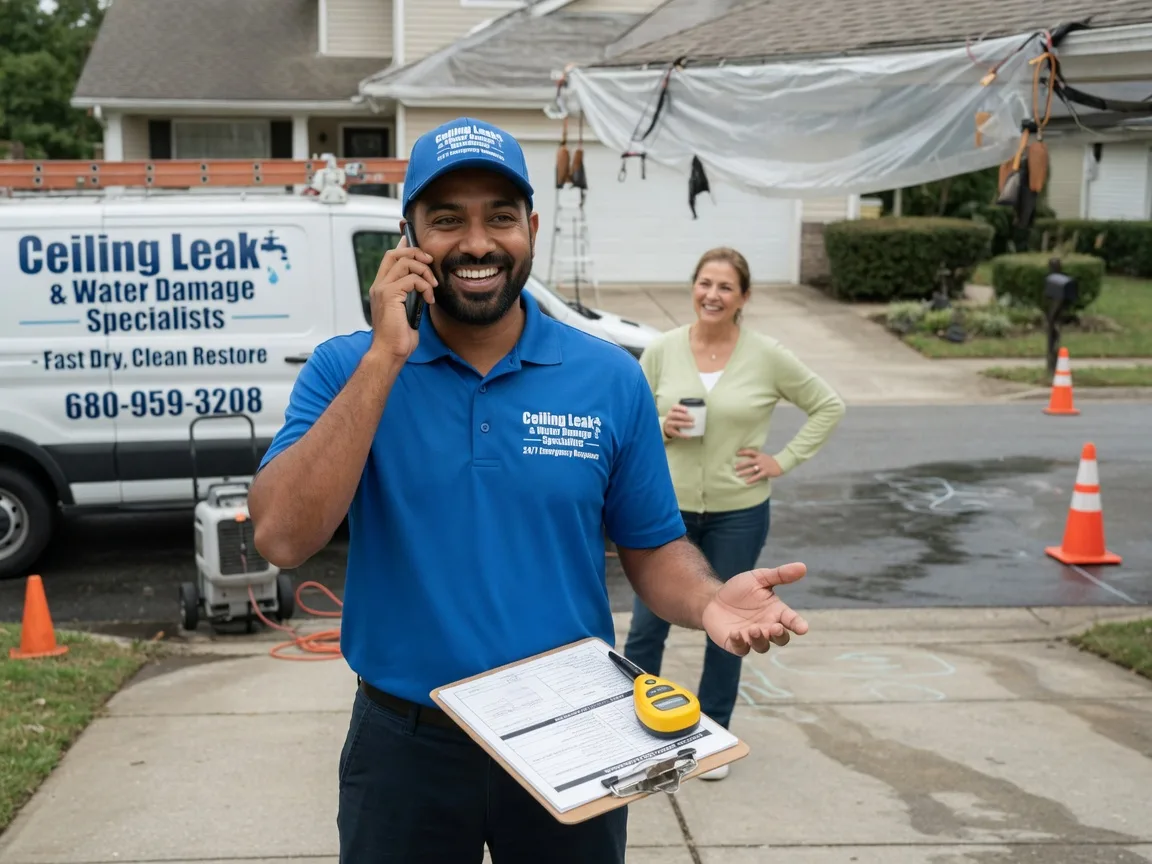 Ceiling Leak Cleanup Western, NE FAQs